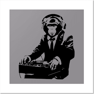 dj monkey Posters and Art